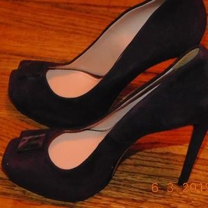 MIU MIU (PRADA) - SUEDE SHOES  STILLETO - PURPLE